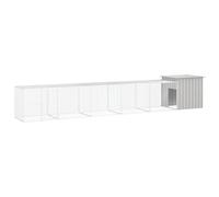 Vidaxl Cage Pour Poules Gris 600x91x100 Cm Acier Galvanisé
