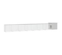 vidaXL Cage pour poules Gris 800x91x100 cm Acier galvanisé, parcours à poules, cabane à poules, poulailler extérieur, 3106465