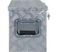 Boîte en aluminium 61,5 x 26,5 x 30 cm Argenté