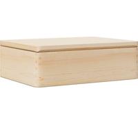 vidaXL Caisse en bois avec couvercle 40x30x13 cm pin massif