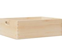 vidaXL Caisse en bois avec poignées 40x30x13 cm pin massif