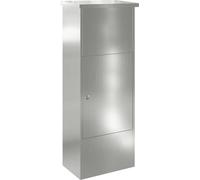 vidaXL Caisse-palette noire 44,5 x 29 x 110,5 cm Acier galvanisé