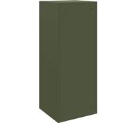 vidaXL Caisse-palette vert olive 41 x 38 x 103 cm acier