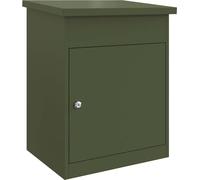 vidaXL Caisse-palette vert olive 44 x 35 x 59 cm acier