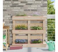 Vidaxl Caisses À Fleurs Pour Palettes Euro 12 Pcs Marron