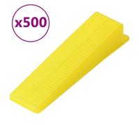 vidaXL Cales de nivellement pour carreaux 500 pcs