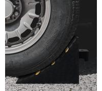 vidaXL Cales de roue 2 pcs 29x16x19 cm Caoutchouc