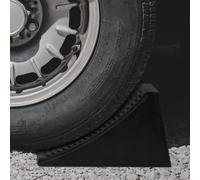 vidaXL Cales de roue 4 pcs 16x9x9 cm Caoutchouc