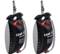 vidaXL Campingdouches 2 st solar 20 L141122 Noir G