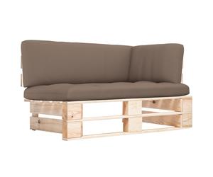 Vidaxl Canap¿¿ D'angle Palette De Jardin Bois De Pin Impr¿¿Gn¿¿