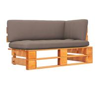 Vidaxl Canap¿¿ D'angle Palette De Jardin Marron Miel Bois Pin Impr¿¿Gn¿¿ Marron