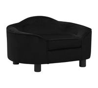 Vidaxl Canap¿¿ Pour Chien Noir 67x47x36 Cm Peluche