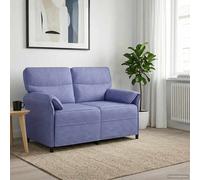 vidaXL Canapé 100% polyester, cadre en métal, MDF, Contreplaqué
