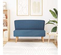 vidaXL Canapé 117 x 55,5 x 77 cm Tissu bleu