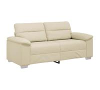 vidaXL Canapé 2 places crème 140 cm simili cuir