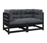 vidaXL Canapé 2 Places de Jardin avec Coussins Sofa de Terrasse Canapé d'Extérieur Meuble de Terrasse Meuble d'Extérieur 805734