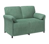 vidaXL Canapé 2 places en velours confortable et élégant, idéal pour se détendre à la maison, vert mer, 138 x 83 x 95 cm