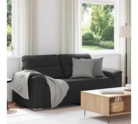 Vidaxl Canapé 2 Places Noir 140 Cm Similicuir