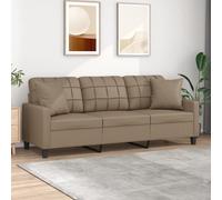 vidaXL Canapé 3 places avec oreillers cappuccino 180 cm similicuir, canapé, canapé rembourré, canapé en faux cuir, canapés, canapé de salon Marron https://www.fnac.com/mp49585257/vidaXL-Canape-3-places-avec-oreillers-cappuccino-180-cm-similicuir/w-4?oref=0e78d99e-3c1c-30b5-b88c-6e98f413b970
