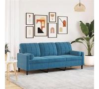vidaXL Canapé 2 places 120 cm velours avec oreillers gris foncé