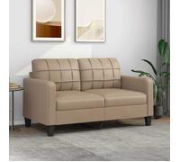 vidaXL Canapé 2 places Modèle 359121 140 cm Similicuir Cappuccino