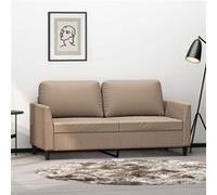 vidaXL Canapé 2 places Similicuir Cappuccino 140 cm