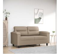 Canapé à 2 places Taupe 120 cm Tissu microfibre