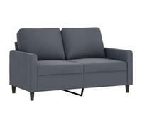 Vidaxl Canapé À 2 Places Gris Foncé 120 Cm Velours Gris