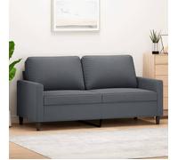 Vidaxl Canapé À 2 Places Gris Foncé 140 Cm Velours Gris