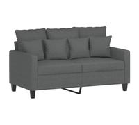 Vidaxl Canapé À 2 Places Gris Foncé 120 Cm Tissu Gris
