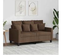 vidaXL Canapé à 2 Places, Causeuse avec Oreillers, Siège avec Accoudoirs et Dossier Rembourrés, Meuble de Salle de Séjour, 359262