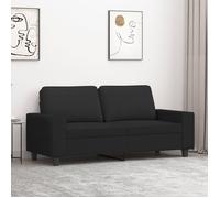 vidaXL Canapé à 2 Places, Causeuse avec Oreillers, Siège avec Accoudoirs et Dossier Rembourrés, Meuble de Salle de Séjour, 359395