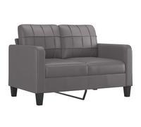 vidaXL Canapé à 2 Places Gris 120 cm Similicuir, canapé, canapé rembourré, siège de Salon, Causeuse, canapé de Salon, canapé à Deux Places