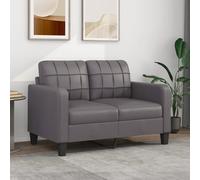 Vidaxl Canapé À 2 Places Gris 120 Cm Similicuir Gris