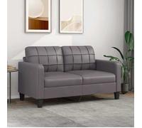 vidaXL Canapé à 2 places Gris 140 cm Similicuir 359119