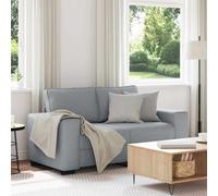 vidaXL Canapé à 2 Places Gris Clair 120 cm Tissu, canapé, canapé 2 Places, canapé en Tissu, Divan, canapé Deux Places, canapé 2 Places en Tissu