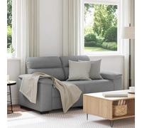 vidaXL Canapé à 2 Places Gris Clair 120 cm Tissu, canapé, canapé 2 Places, canapé en Tissu, Divan, canapé Deux Places, canapé 2 Places en Tissu