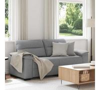 Vidaxl Canapé À 2 Places Gris Clair 140 Cm Tissu Gris