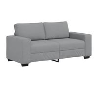 vidaXL Canapé à 2 Places Gris Clair 140 cm Tissu, canapé, canapé 2 Places, canapé en Tissu, Divan, canapé Deux Places, canapé 2 Places en Tissu