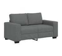 Vidaxl Canapé À 2 Places Gris Foncé 120 Cm Tissu Gris