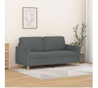 vidaXL Canapé à 2 places Causeuse 140 cm Tissu Marron