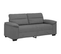 vidaXL Canapé à 2 places Tissu Gris foncé 180×81×84 cm