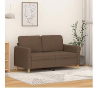 vidaXL Canapé à 2 places Marron 120 cm Tissu 359473