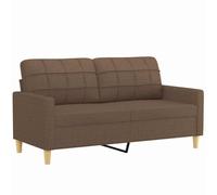 Vidaxl Canapé À 2 Places Marron 140 Cm Tissu Marron