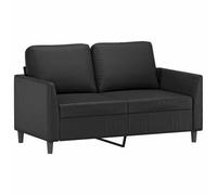 vidaXL Canapé à 2 places Noir 120 cm Similicuir