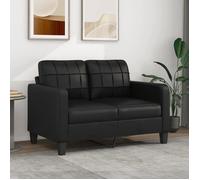 vidaXL Canapé à 2 places Noir 120 cm Similicuir 359112