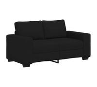 vidaXL Canapé à 2 Places Noir 120 cm Tissu, canapé, canapé 2 Places, canapé en Tissu, Divan, canapé Deux Places, canapé 2 Places en Tissu