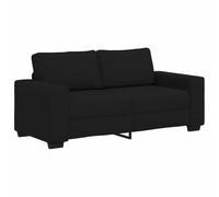 vidaXL Canapé à 2 Places Noir 140 cm Tissu, canapé, canapé 2 Places, canapé en Tissu, Divan, canapé Deux Places, canapé 2 Places en Tissu