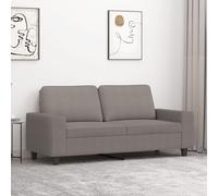 vidaXL Canapé à 2 places Taupe 140 cm Tissu