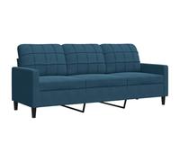 vidaXL Canapé 3 places 180 cm en velours Bleu